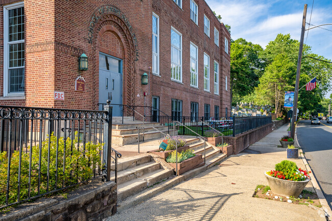 St. Rose of Lima Academy is located right next to a church and cemetary.
