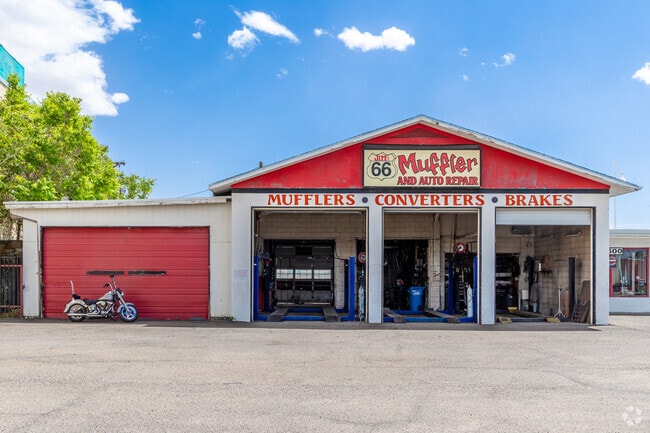 Central Avenue, which is part of Historic Route 66 has many shops with the famous Route 66 logo in Highland Business.