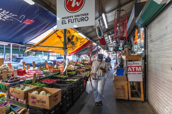 The Italian Market minutes from the Hawthorne neighborhood is an experience to be had.