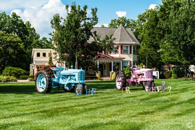 Join Mansfield Township locals for a tractor-themed gender reveal party.