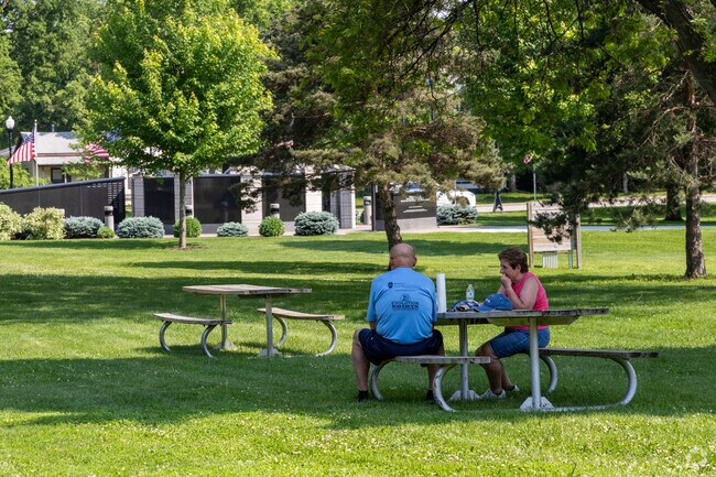 Minnesota Square Park is a great spot for a picnic.