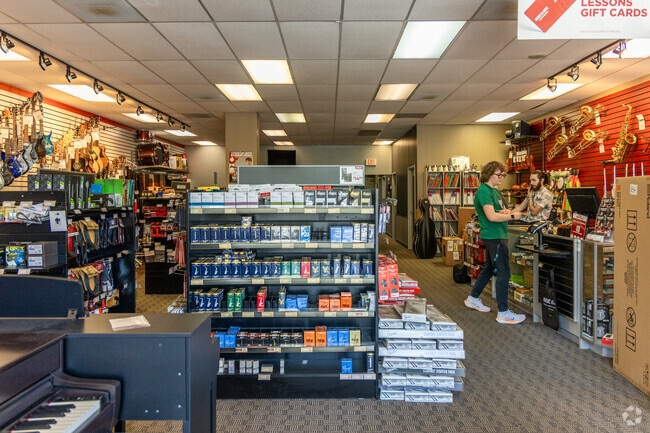 Pick up a new guitar or take lessons from Music and Arts in Rio.