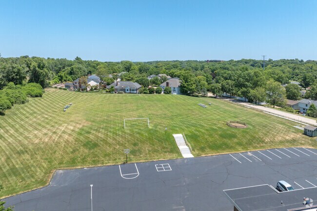 The Fulton School has a large field for sport activities.