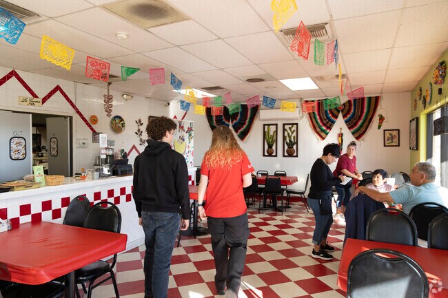 Eat and drink Mexican food at La Fiesta Cafe in Foothills.