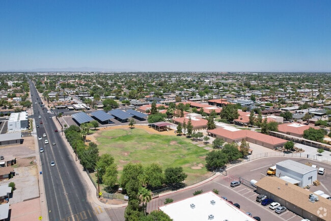 Encanto Elementary in central Phoenix offers a large field for outdoor activities.