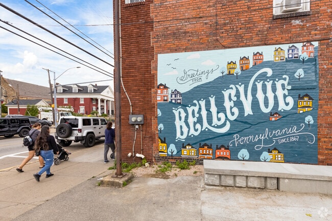 Bellevue is a borough in Allegheny County 14 minutes from Downtown Pittsburgh.