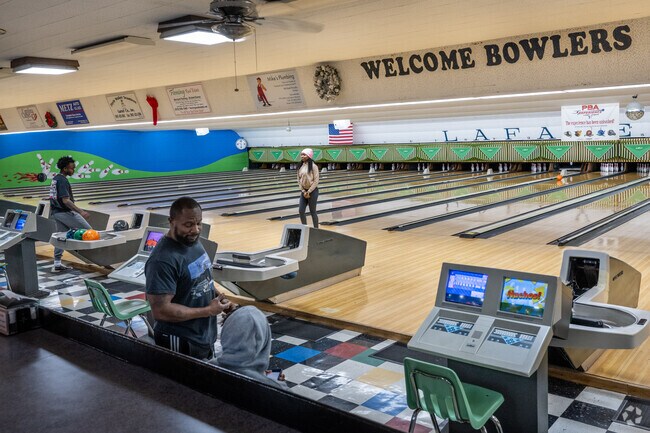 The entire family can enjoy bowling at Lafayette Lanes, just minutes from Douglas Byrd