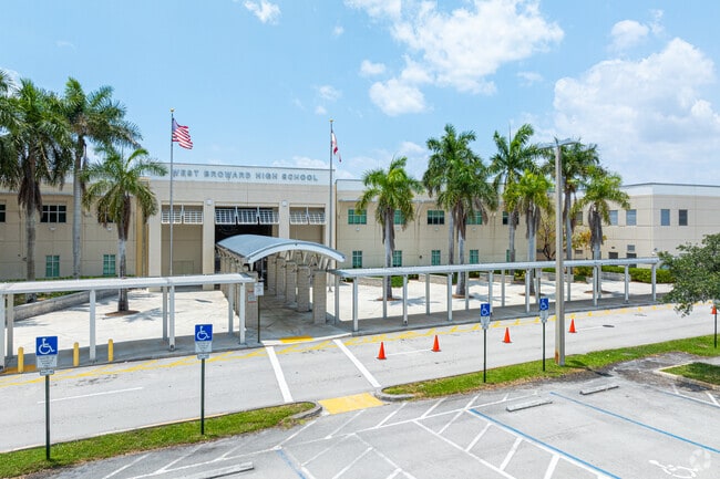 West Broward High School in Chapel Trail offers A-rated academics and diverse extracurriculars.