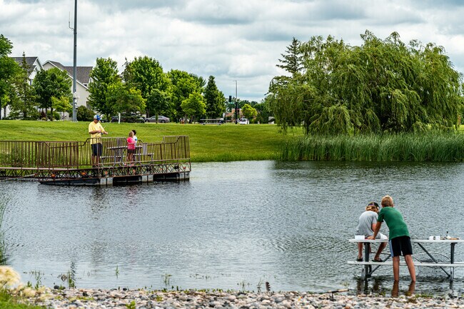 Enjoy outdoor activities at Woodhaven North Park and Fishing Pond in Fargo.