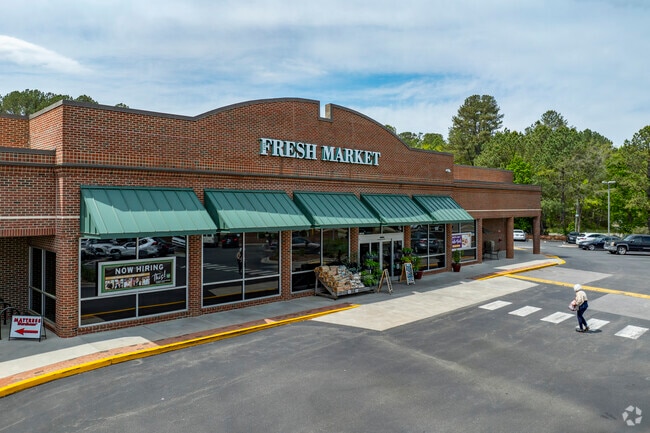 The Fresh Market is one of the nearest grocery options for Kings Mill-Morgan Creek residents.