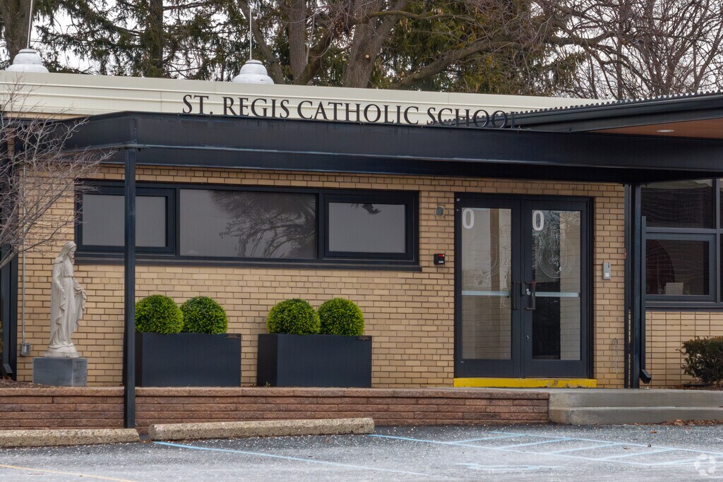 St. Regis Elementary School entrance.
