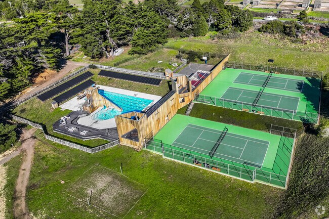The Sea Ranch Recreation Center offers tennis and swimming for all residents.