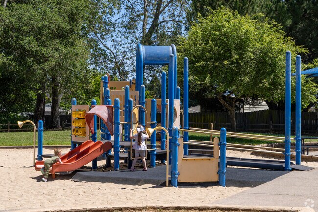 Kids enjoy sunny days at Aldridge Lane County Park’s playground in the heart of Corralitos.