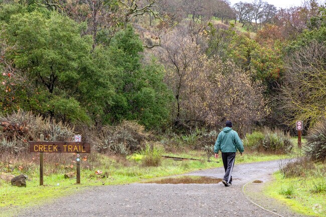 Residents can go hiking at Alum Rock Park, a large expanse of 720 acres.