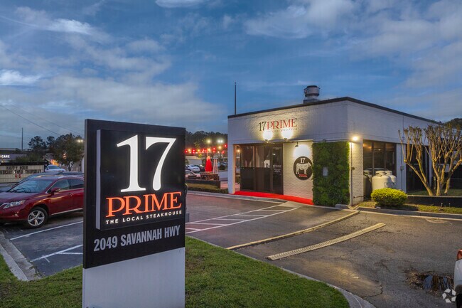 17 Prime is a sleek local steakhouse perfect for celebrating or enjoying a romantic Charleston night.