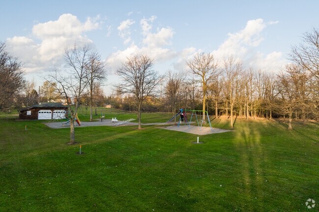 Playgrounds with large, grassy lawns are plenty in Harris Hill.