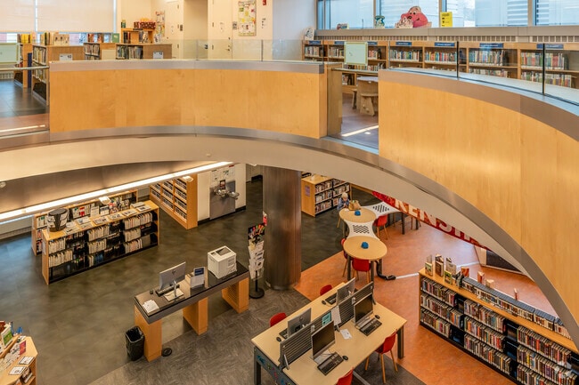 Mapleton residents enjoy the close proximity to the Borough Park Library.