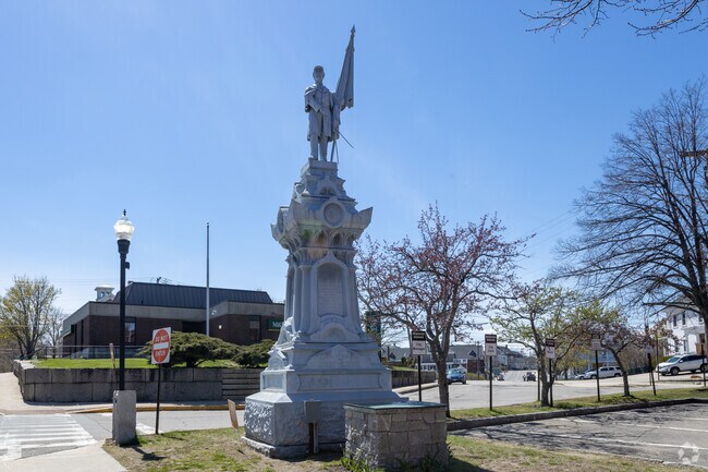 A Civil War monument in Central Biddeford was erected in 1887.