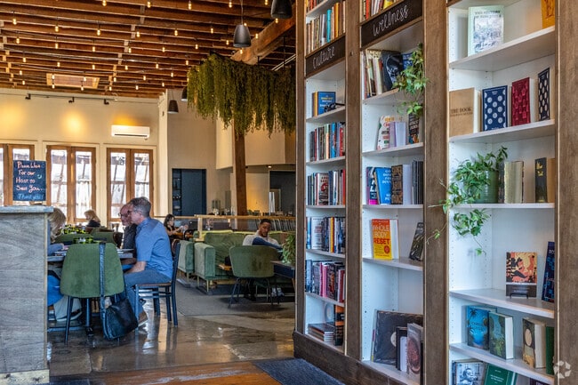 In Rockwall's downtown you can grab a book and a meal at Fable and Fire.