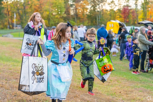 At Valley View Park, children enjoy their experience at the Trunk or Treat event.