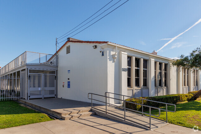 Entrance to Jane Addams Elementary School in Long Beach.