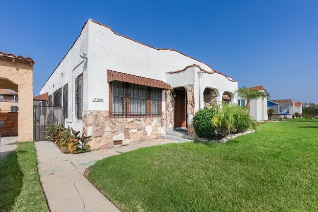 Front, secure entrance.