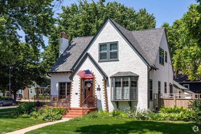 Tudor Revival homes can be found throughout the Hayes Historic District neighborhood.