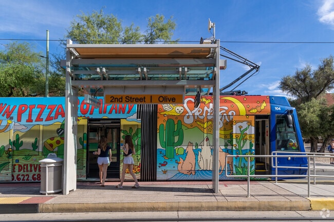 The Sun Link Streetcar is popular with UA students in the Feldman's area.