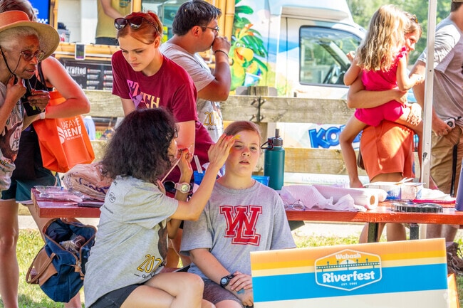 Valley Center kids adore face painting at Wabash Riverfest, a family-friendly summer tradition.
