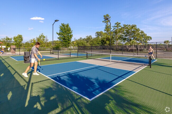 Pickleball is quickly becoming the most popular sport at Palmetto Park.