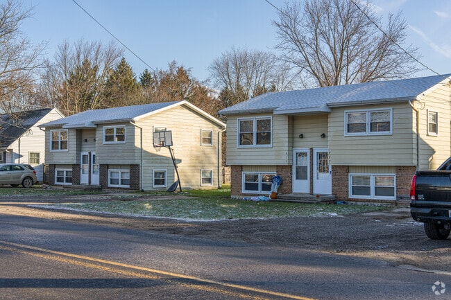 A pair of duplexes in Sunfield, Michigan.