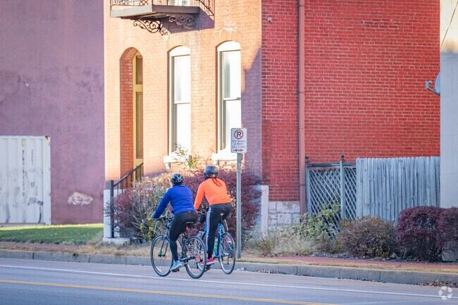 You can enjoy a bike ride from Fox Park and go all the way to The Mississippi Greenway trail.
