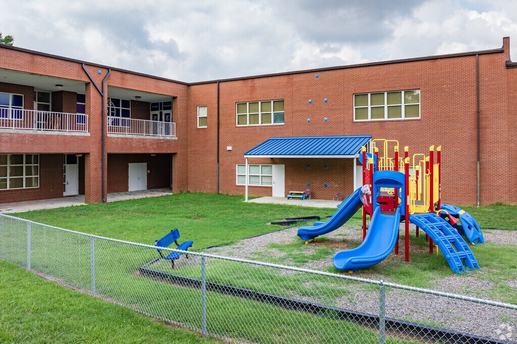 Fairview Elementary School has a modern playground.