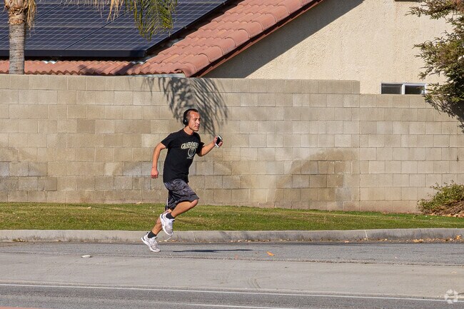 An Emerald Estates jogger enjoys running a few laps around the neighborhood.