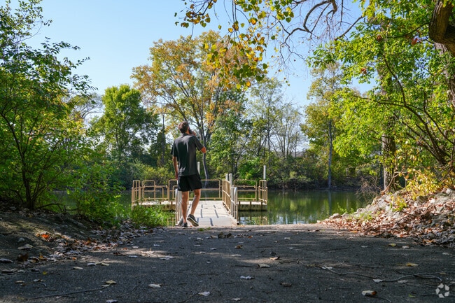 Hayden Park offers a fishing dock along its western side.