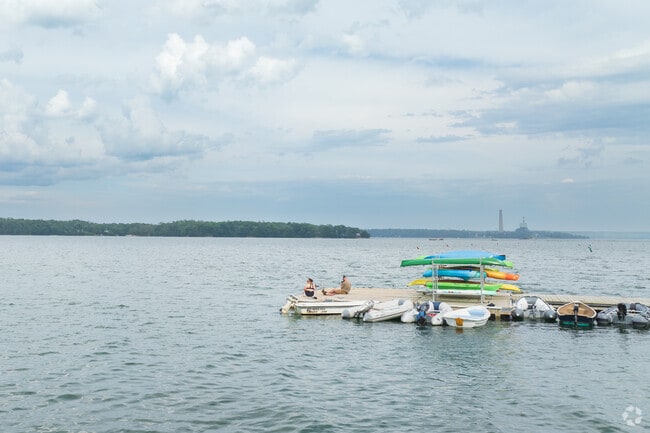 Broad Cove Reserve combines kayak storage with serene shoreline views in Foreside.