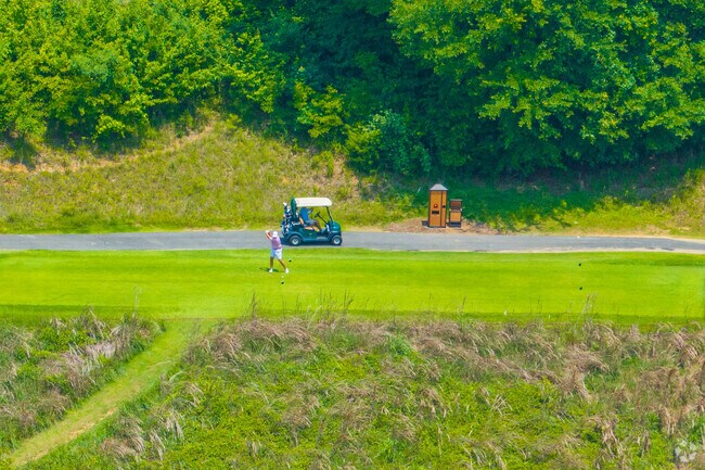 The Rivermont Golf Club is a private course that allows players in the community to sharpen their skills in the warmer months.