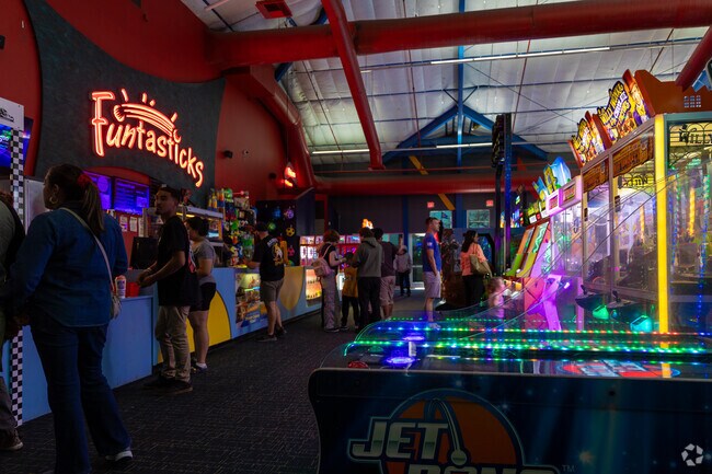 Fun is near Amphi at Funtasticks Family Fun Park, offering indoor and outdoor activities.