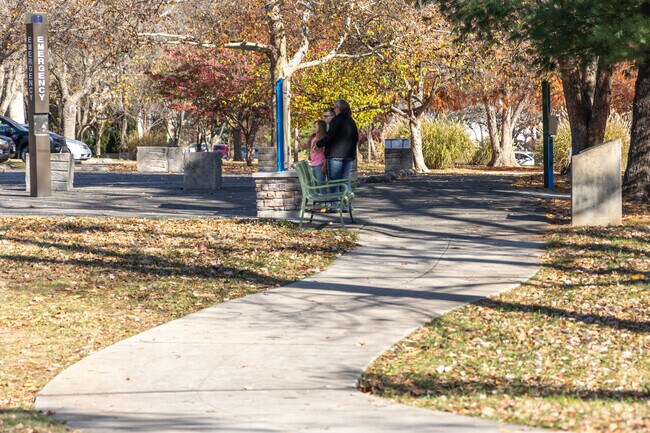 Brown Park in St. Matthews has many wide walking paths for your enjoyment.