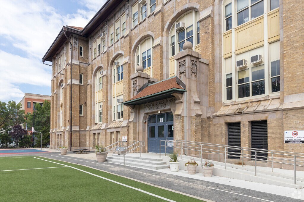 A side/entry shot for the Jahn School of Fine Arts.