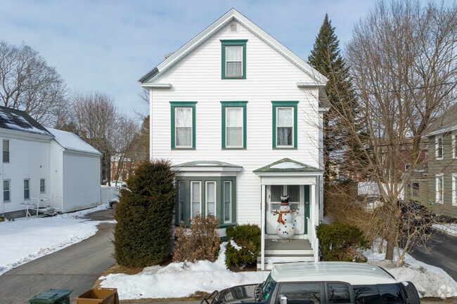 Modest traditional-style homes are common in Downtown Saco.