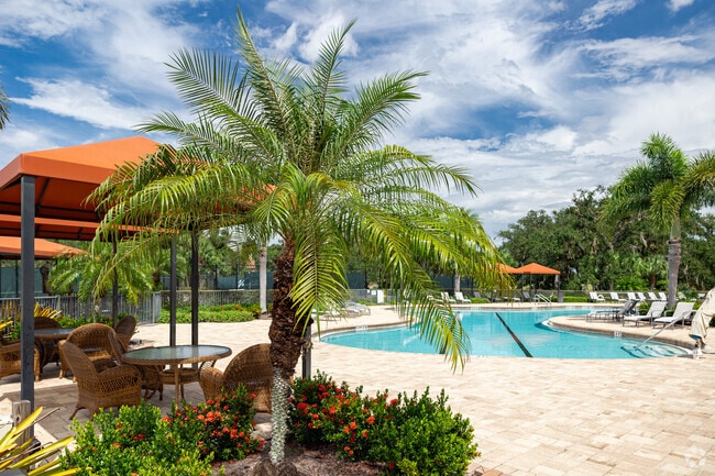 Verandah has a large swimming pool with a cafe next to the club house.