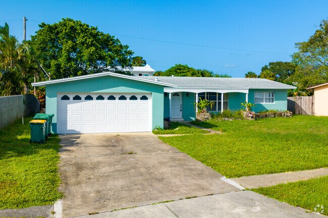 Colorful ranch-style homes can be found throughout Indian Harbour Beach.