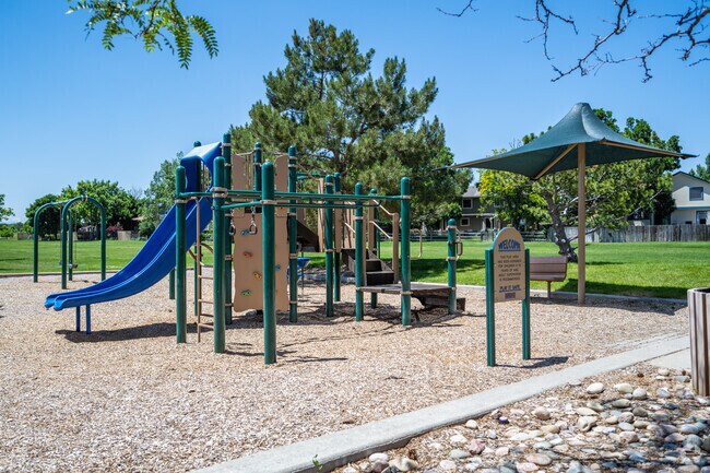 Highland Park’s playground is a favorite spot where kids have a blast playing and staying active.