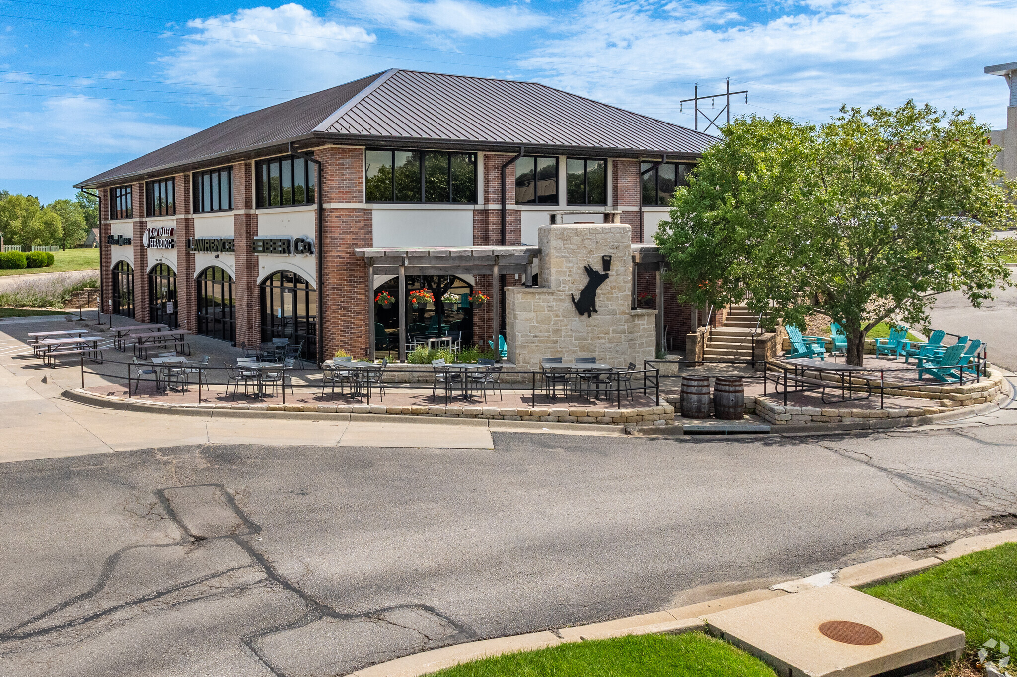 Lawrence Beer Company has a great outdoor patio for those nice summer nights.