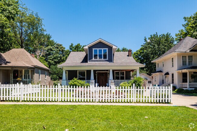 A carefully restored Craftsman home is one of the many home styles in older sections of Bingham.