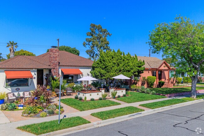 Residents take pride in their unique landscaping and distinctive exterior finishes.