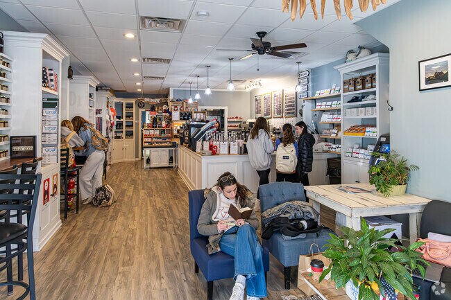 Stop by or hang out at Driftwood Coffee in Spring Lake.