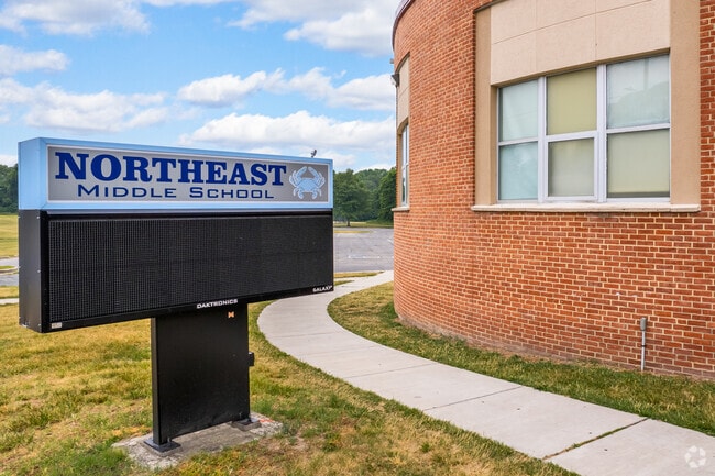 Northeast Middle School, home of the Maryland Blue Crabs!