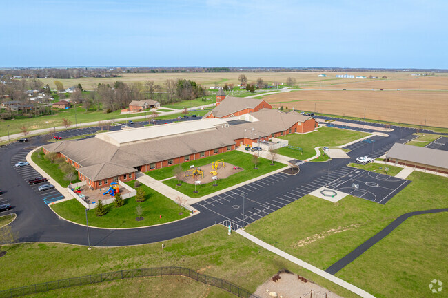St. Mary Elementary School has a large playground area.